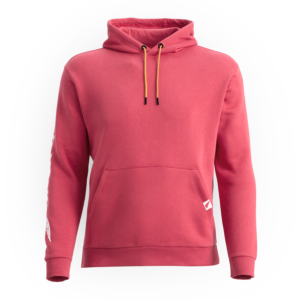 Hoodie with Sleeve Print Red