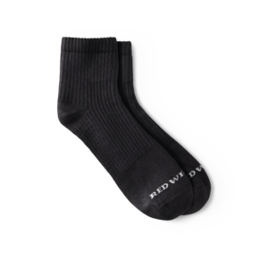 Everyday Work Medium Weight Quarter Crew Sock Black