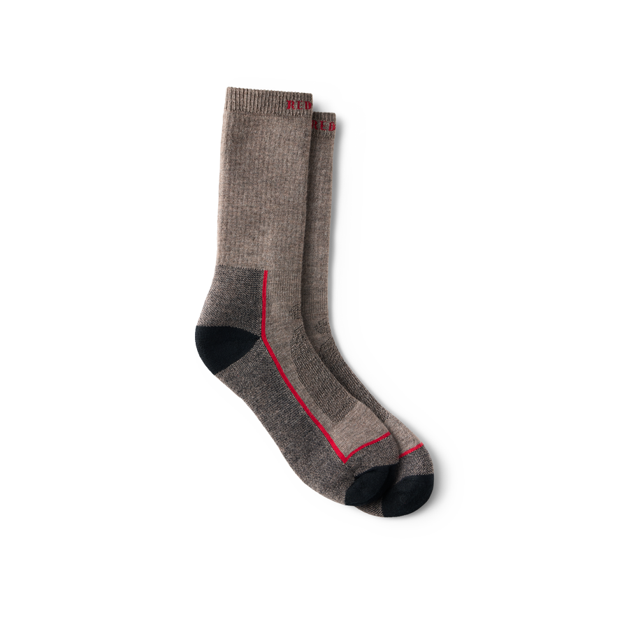 Premium Safety Medium Weight Crew Sock Brown