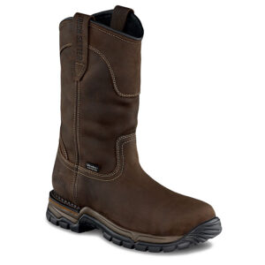 Two Harbors Men's 11-inch Waterproof Leather Soft Toe Pull-On Boot